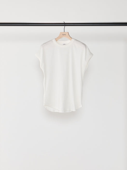 SHORT SLEEVE RIB TEE / Y241-81020-5